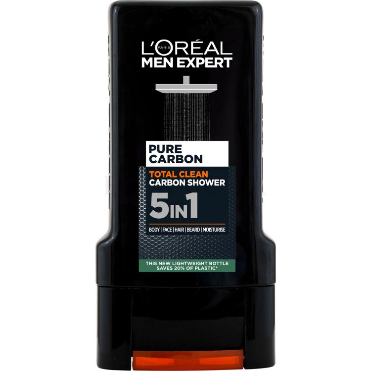 L&#039;Oréal Paris Men Expert Pure Carbon 5in1 Duschgel für Herren 300 ml