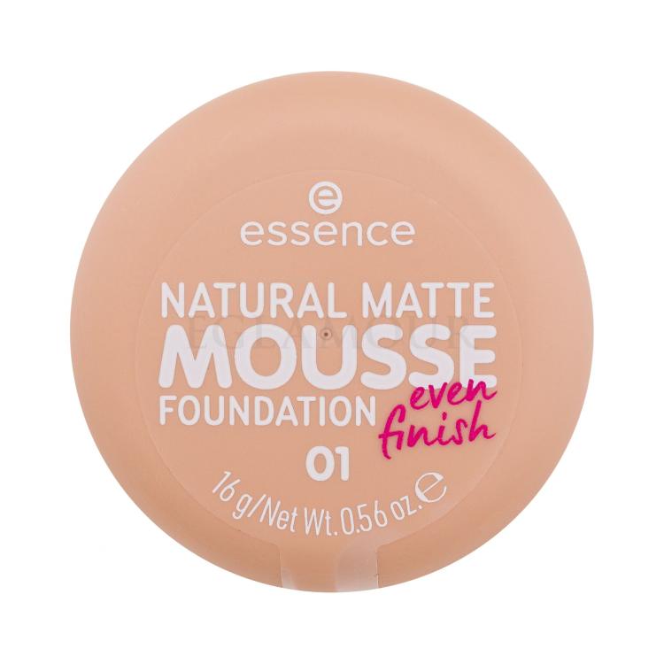Essence Natural Matte Mousse Foundation für Frauen 16 g Farbton  01