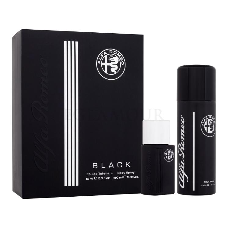 Alfa Romeo Black Geschenkset Eau de Toilette 15 ml + Körperspray 150 ml