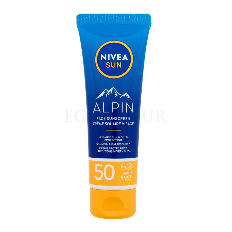 Nivea Sun Alpin Face Sunscreen SPF50 Sonnenschutz fürs Gesicht 50 ml