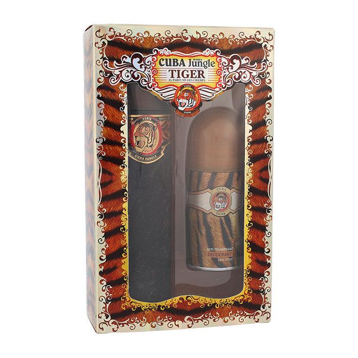Cuba Jungle Tiger Geschenkset Edp 100 ml + Deodorant 50 ml