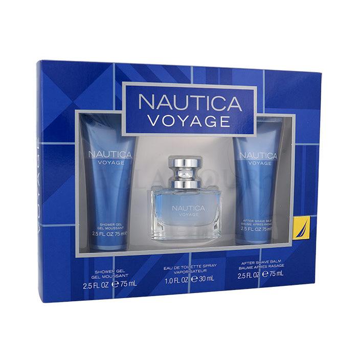Nautica Voyage Geschenkset EdT 30 ml + Duschgel 75 ml + After Shave Balsam 75 ml