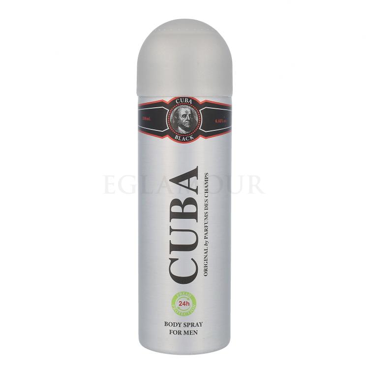 Cuba Black Deodorant für Herren 200 ml