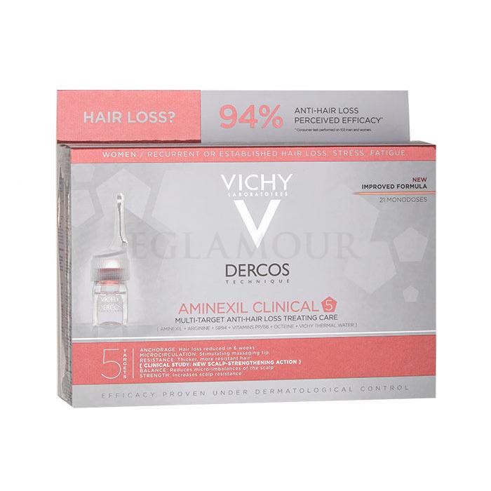 Vichy Dercos Aminexil Clinical 5 Haarserum für Frauen 21x6 ml