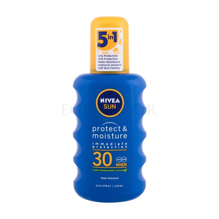 Nivea Sun Protect &amp; Moisture SPF30 Sonnenschutz 200 ml