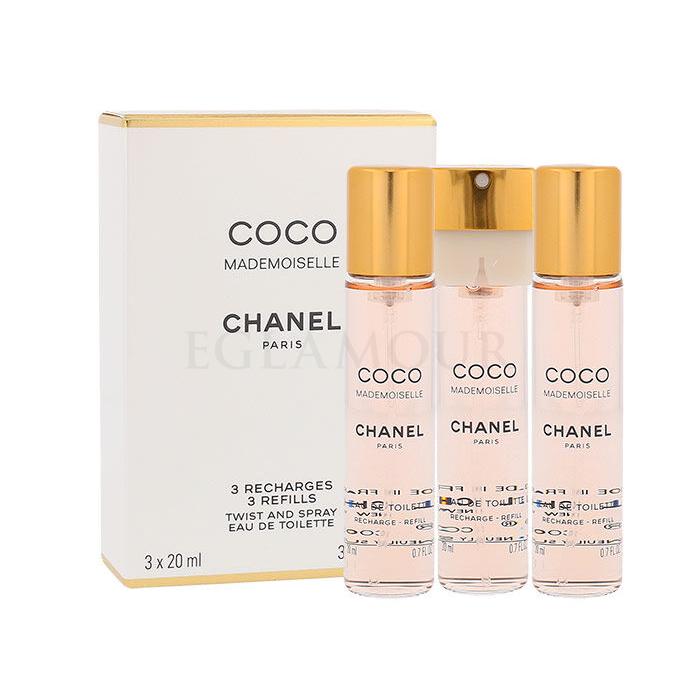 Chanel Coco Mademoiselle Eau de Toilette für Frauen Nachfüllung 3x20 ml