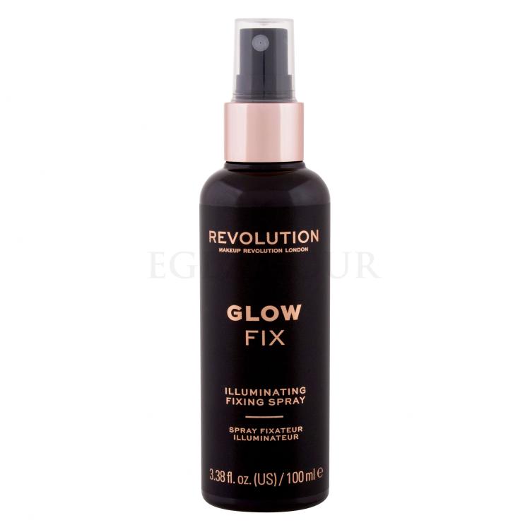 Makeup Revolution London Glow Fix Illuminating Fixing Spray Make-up Fixierer für Frauen 100 ml