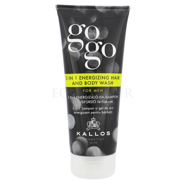 Kallos Cosmetics Gogo 2 in 1 Energizing Hair And Body Wash Duschgel für Herren 200 ml