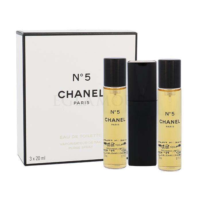Chanel No.5 3x 20 ml Eau de Toilette für Frauen Twist and Spray 20 ml